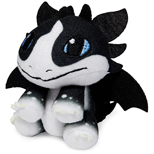 DreamWorks Dragons The Nine Realms, Crystal Plush Dragons, 3-inch, Kids Toys for Age 4 and Up (Styles May Vary)