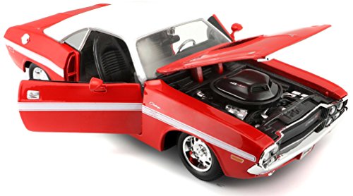 1970 Dodge Challenger R/T Coupe 1/24 Maisto Vermelho