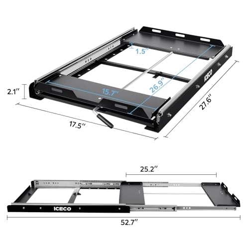 Image of ICECO Slide Mount for VL45, VL35 /45 ProS, APL35 Portable Refrigerator, Freezer Slide (Slide for VL45, VL35 /45 ProS, APL35, Not for VL60 ProS)