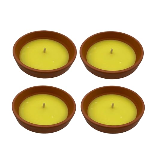 MK Citronella Kerze Outdoor Duftkerze Zitronella Kerze für den Garten im Terracottatopf für ruhige Stunden (4)
