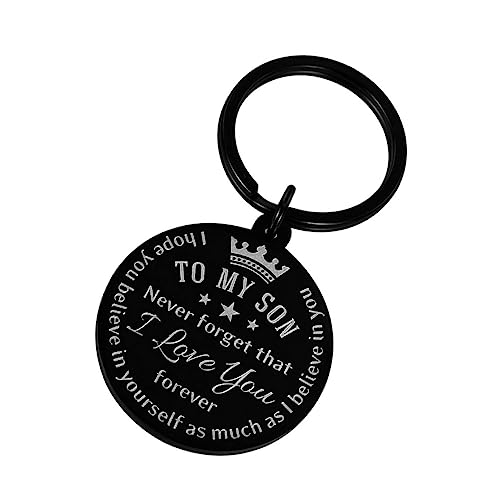 FOMIYES Stainless Steel Keyring Perfect Present Boy Keychain Boys and Girls Keychain Heartfelt Children's Day Present