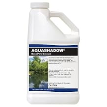 Aquashadow Black Pond Dye 1 Gallon UV-Blocking Colorant for Natural Mirror-Like, Easy-to-Use Liquid Treatment for Lakes, Ponds, etc. Fish Safe, Hides Submerged Equipment