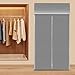 Portable Clothing Store Fitting Room, Folding Fitting Room Portable Dressing Room Freestanding Foldable Changing Room with Curtain for Clothing Shops, Shopping Malls (Silver Gray)