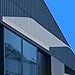 Awning Canopy, UV Rain Snow Protection, Rain Shelter, Thicken Clear Cover Maintenance-Free Awning, Polycarbonate Sheet No Brackets for Front Door/Porch Patio Roof (39.4