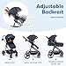 INFANS 2 in 1 High Landscape Convertible Baby Stroller, Newborn Reversible Bassinet...