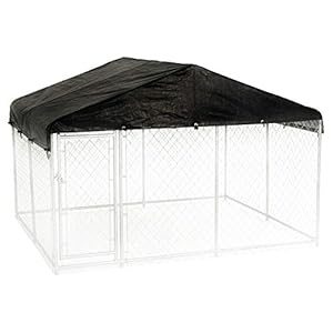 10-x-10-Foot-Waterproof-Gable-Design-Protective-Roof-Cover-With-Steel-Frame-for-Dog-Run-Kennel-Cover-Only-2-Pack - Cucciolini Doodles 10-x-10-Foot-Waterproof-Gable-Design-Protective-Roof-Cover-With-Steel-Frame-for-Dog-Run-Kennel-Cover-Only-2-Pack