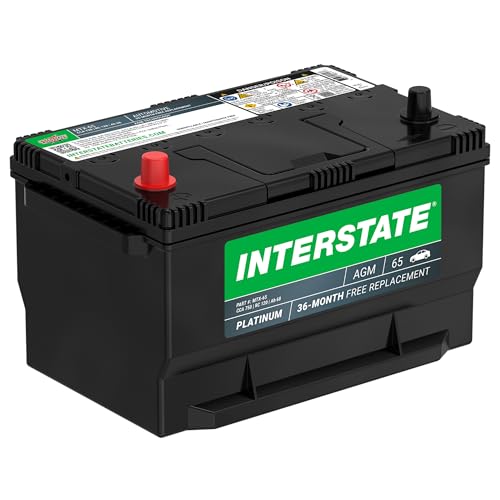 Image of Interstate Batteries Car Battery 12V 68Ah 750CCA Group 65 AGM