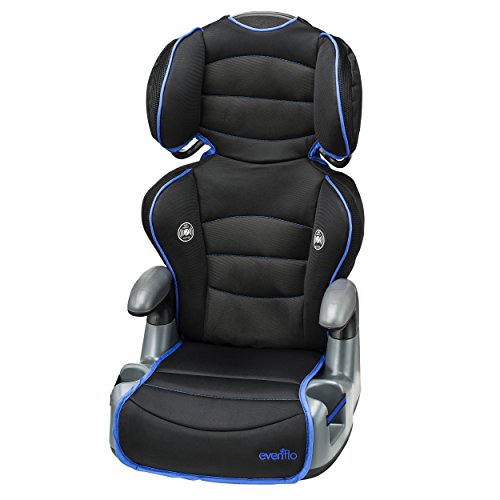evenflo gotime Evenflo GoTime No Back Booster Car Seat -Blue Astro  REBEL