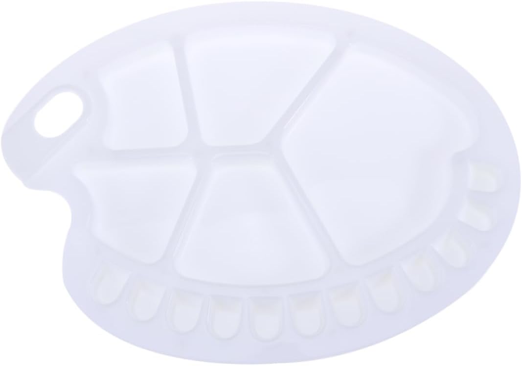 Foot-Shaped Paint Palette for Artists, 18 Grids Plastic Mixing Tray