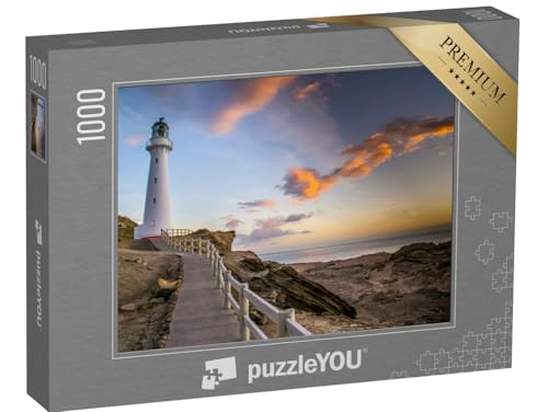 puzzleYOU: Puzzle 1000 Teile „Castlepoint-Leuchtturm auf der Nordinsel von Neuseeland“ – aus der Puzzle-Kollektion Leuchttürme