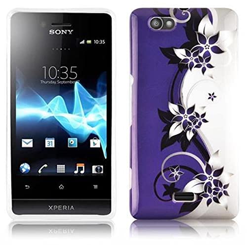 Cadorabo – Hard Cover Protección para Sony Xperia M – Case Cover Funda Protectora Carcasa Dura Hard Case en Diseño 'Violeta Lila'