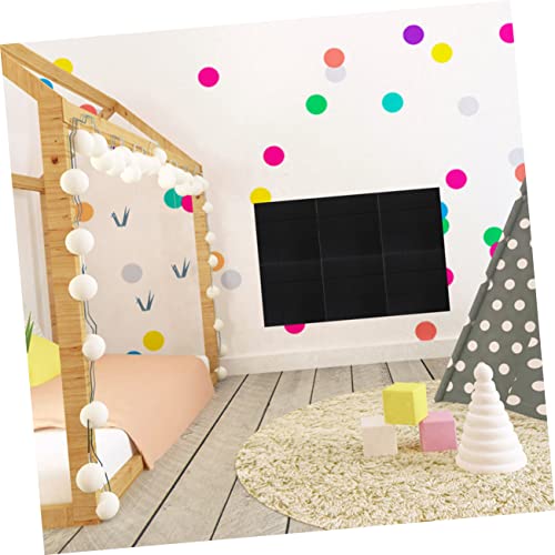 Paneles acústicos de pared negros de poliéster, juego de 6 piezas para decoración del hogar miniatura 6