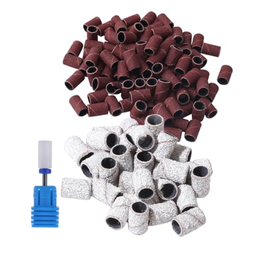 Ipetboom 1 Juego Banda Para Pulir Uñas Bandas De Lijado De Uñas Eléctricas Kit De Gel De Uñas Removedor De Arena Juego De Uñas Polaco Manguito De Lijado Banda De Lijado Pulidora 201 Piezas