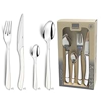 Amefa Eclat- Servizio di posate, Acciaio inox, 24 pezzi