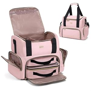 BAFAMYE Rosa Reise-Make-up-Tasche Large