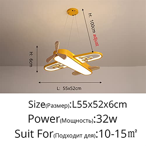 Lustre moderne LED avion télécommandé pour éclairage nursery - 2
