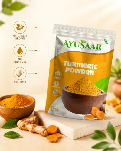 Image of Organic Turmeric Powder 100g | Pure Haldi Powder with Natural Oils | High Curcumin Ayurvedic Spice | Supports Immunity, Antioxidant Defense & Balance | Natural Superfood