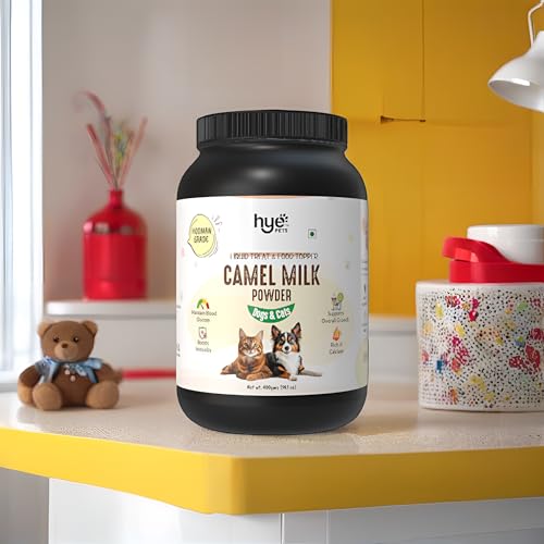 Image of HYE FOODS Pets Supports Overall Body Growth with Camel Milk Powder for Dogs and Cats | 450 Gm