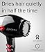 JOHN Super Fast Drying Hair Dryer, Ionic 2200W Professional Salon Blow Dryer, 2 Concentrator Nozzles, Blast Turbo 6900, Black