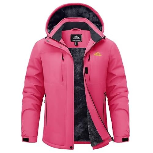 TACVASEN Women's Snow Ski Jacket Winter Warm Fleece Coat with Hood