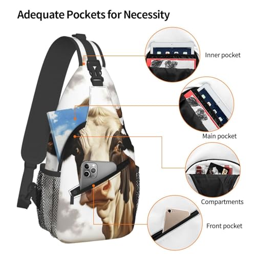 Bolso tipo bandolera cruzado para hombre y mujer miniatura 4