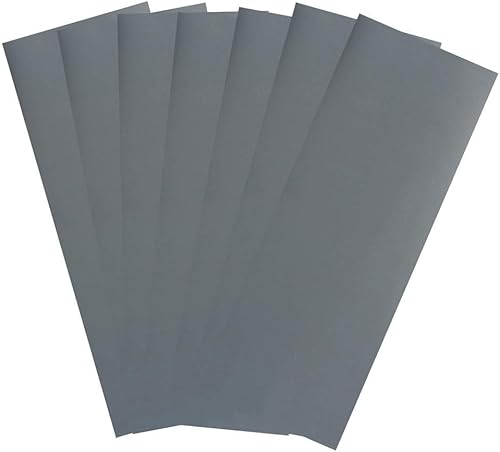 LotFancy Papel de lija de grano 2500, 45 unidades, papel de arena seca húmeda de 9 x 3.6 pulgadas, hoja de lijado de carburo de silicio para metal