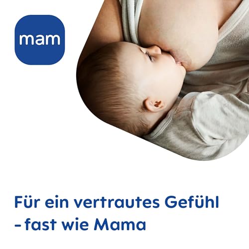 MAM Stillhütchen Größe M (ø 20 mm) im 2er-Set, extra weiche Brusthütchen zum Schutz beim Stillen, Brustwarzenschutz für maximalen Hautkontakt zwischen Mutter und Kind