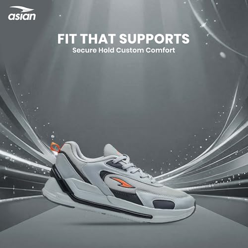 Image of ASIAN Powerkick-21 Men's Sporty Sneakers | Stylish Sports Shoes with Comfort for Boys | Lightweight Sole & Durable Grip, Perfect for Casual, Gym, Walking