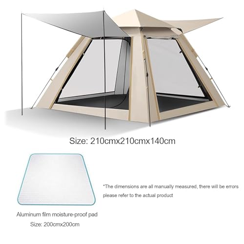 Carpa plegable portátil para camping y playa blanca miniatura 2