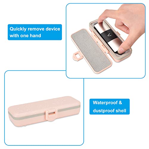 iGuerburn Hard Case for AliveCor KardiaMobile 6-Lead Personal EKG, Heart Rate Monitor Case for Kardia Mobile 6L ECG, Pink (NOT for KardiaMobile 1L!) - Thumbnail 4
