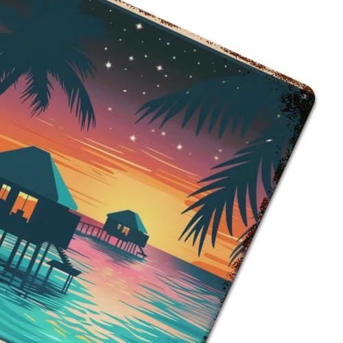 Décoration murale rétro fer Maldives pour transformer un mur vide
