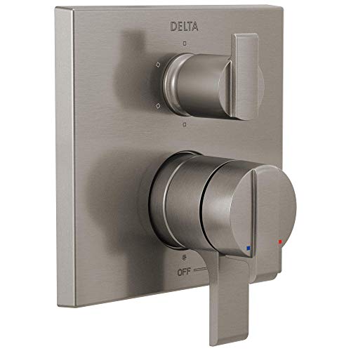 Delta Faucet Ara 17 Series 6-Setting Integrated Diverter Valve Trim Kit, Brushed Nickel Diverter Valve Trim Kit, Shower Trim Kit, Stainless T27967-SS (Valve Not Included) by DELTA - Used condition - CA$119.03