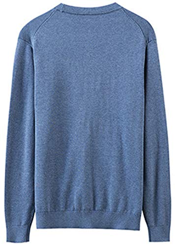 chouyatou Men's Casual V Neck Button Front Lightweight Knitted Outwear Cardigan Sweater2