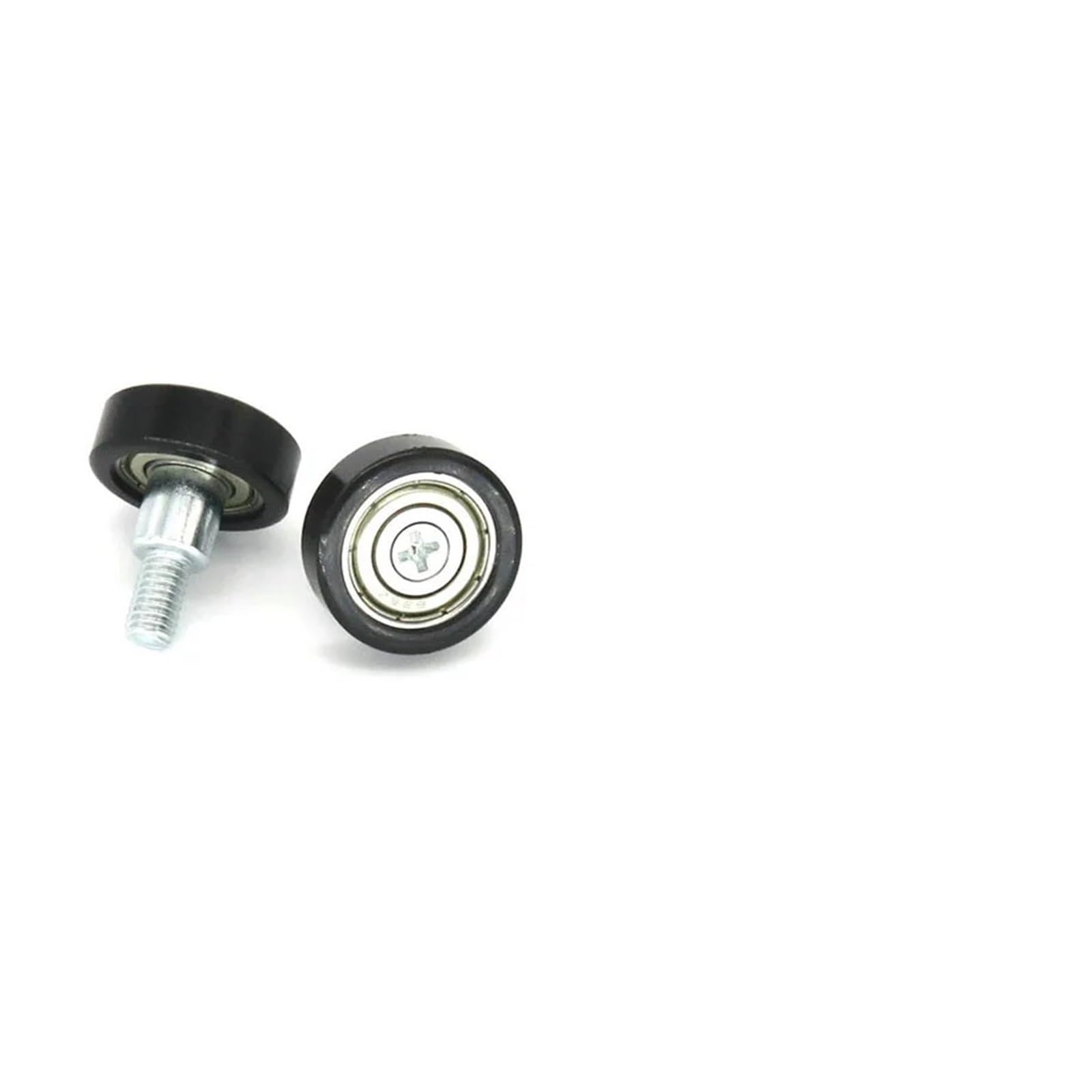 HCVYQMMJ 5 Pieces 24mm OD POM Coated Bearings with M6 Screws BS62624-8C9L10M6 M6x24x8 Plastic Pulleys with Rod Bolts(OD24 x W8 x M6)