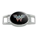 GRAPHICS & MORE Wonder Woman 1984 Glitchy Logo Shoe Shoelace Shoe Lace Tag Runner Gym Charm Decoration