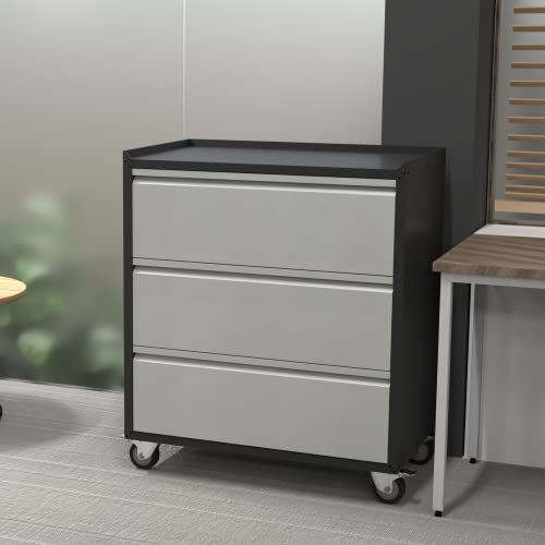 Suxxan Convenient Durable Mobile Garage Chest For Tools And Supplies, Metal Garage Storage Cabinet With 3 Drawer,Tool Cabinets For Home,Office… #TOP1