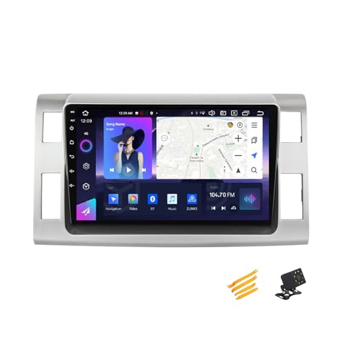 EsaSam Android 13 Car Stereo QLED Display Compatible with Toyota Previa 2006~2012 Touch Screen 9 Inch Car Radio with Car Play Bluetooth Navigation Android Car Radio FM RDS SWC,8 Core NF7 8G+256G