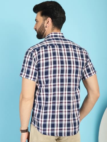 Image of Indian Needle Men's Checkered Regular Fit Shirts
