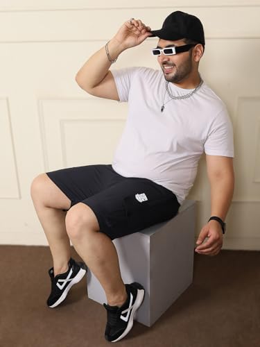 Image of Bigbanana Plus Size Men's Regular Fit Solid Shorts