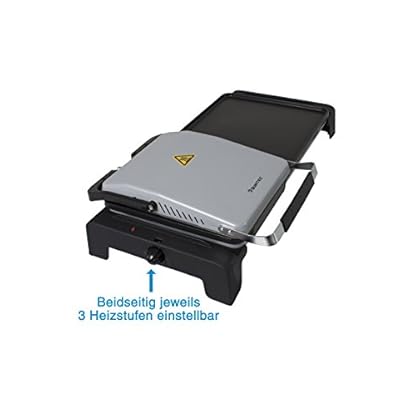 SUNTEC Kontaktgrill KGR-9608 [2 Grillplatten (geriffelt + glatt), Antihaftbeschichtung, max. 1500 Watt] – Bild 6