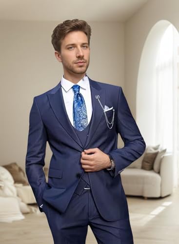 Suits for Men Double Breasted Slim Fit Mens Suits 3 Piece for Mens Business Wedding Party Prom2