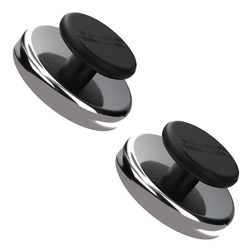 Master Magnetics HMKR-70X2 Round Base Magnet Fastener with Knob,Chrome,2.63
