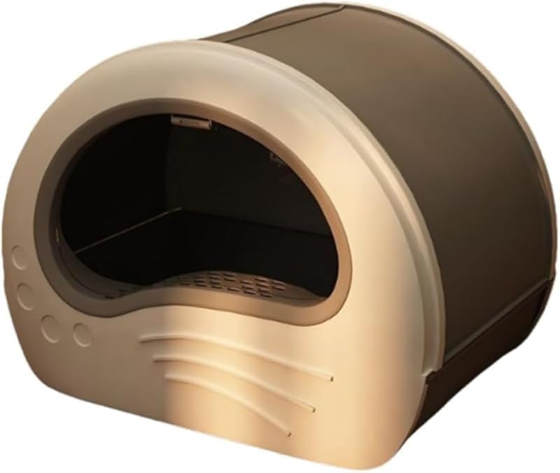 AZIEBAYキャットトイレ 全閉式デザイン 消臭・飛び散り防止 スペース節約 室内用猫に最適 どうぞご安心してお買い求めください