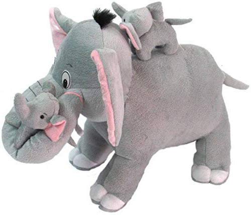 HUG 'n' FEEL SOFT TOYS Elephant Soft Toys, Elephant Toys for Kids, Birthday Gift for Girls/Wife, Boyfriend/Husband, Wedding for Couple Special, Rakhi for Brother/Sister Gift Items, (30 cm) 1