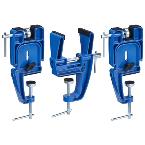 JOYTUTUS Ski and Snowboard Vises 3 Pieces Set for Tuning, Edges and Waxing, Ski...