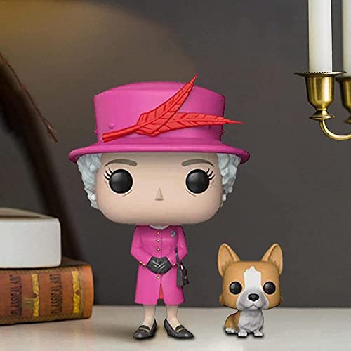 Yskmmr Queen Elizabeth Ii Souvenirs, Commemoration British And Her Corgi Figurine Cute Figure Doll & Dog Action Figures Collectible Model Toy For Thanksgiving Christmas Birthday Gift, Pink #TOP3