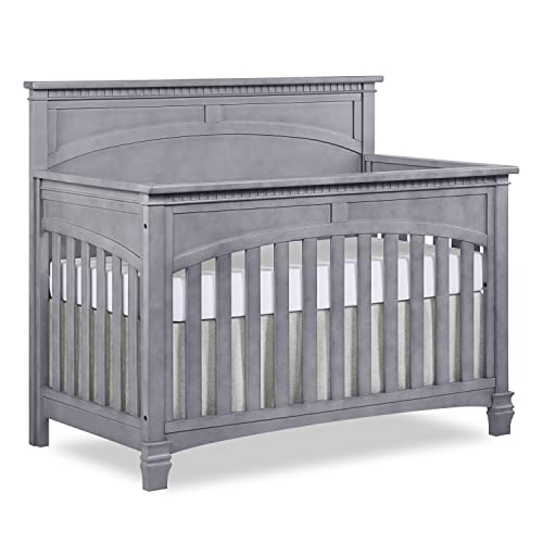 Image of Evolur Santa Fe 5-in-1 Convertible Crib, Storm Grey