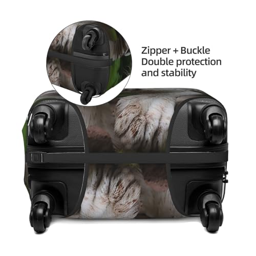Elastic Travel Luggage Cover for Suitcase Tsa Approved Stretch Scratch-Resistant Suitcase Protector Cover Washable Majestic White Bengal Tiger Baggage Covers Fits 18-32 Inch Luggage Case3