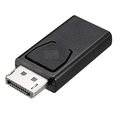 N/A Displayport to HDMI Adapter Male to Female DP to HDMI Gender Changer Extension Coupler Black