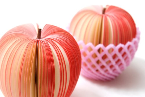 Image of Sticky Notes 3D Fruit Shape Cute Memo Pads, Colorful, 125 Pages